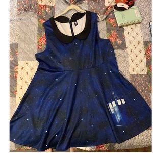 Doctor Who Tardis Blue Skater Dress